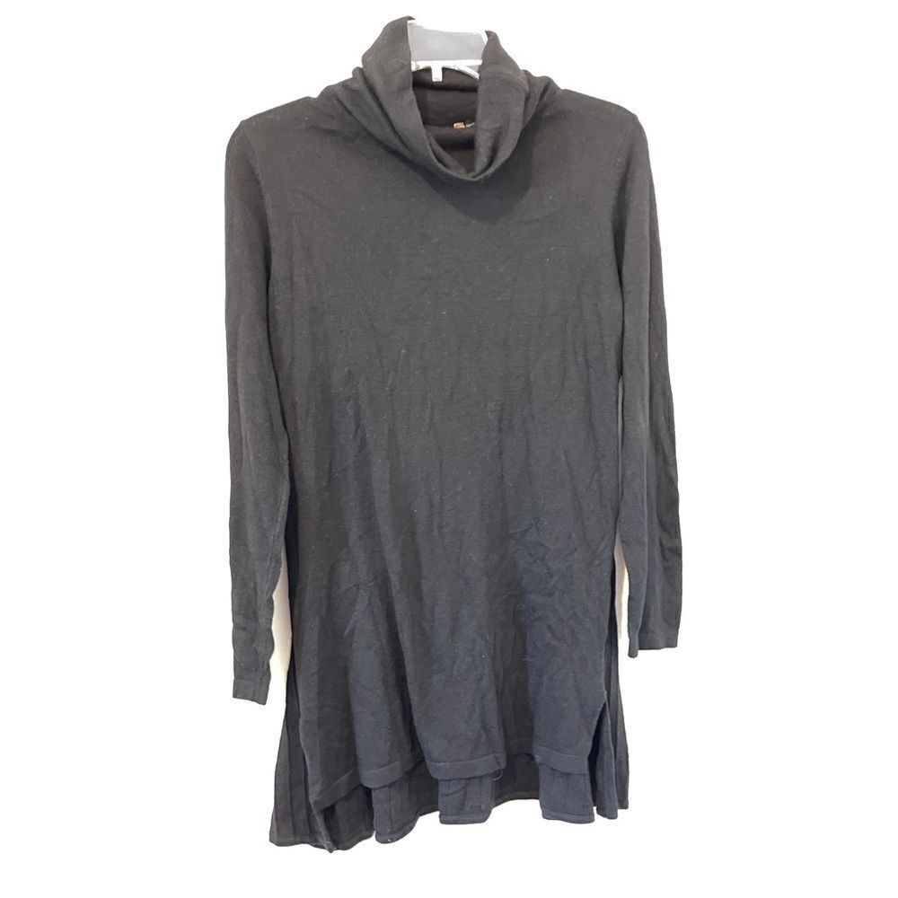 Soft Surrounding Black Turtle Neck Long Sleeve